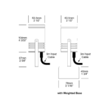 Hunza-High-Power-Bracket-Spot_BS-HP_Product-Diagram
