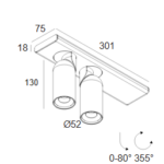 double surface mounted